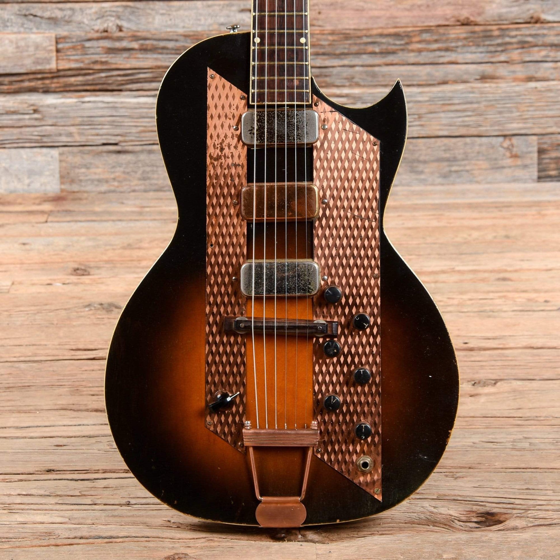 Kay Style Leader Sunburst 1960 Electric Guitars / Semi-Hollow