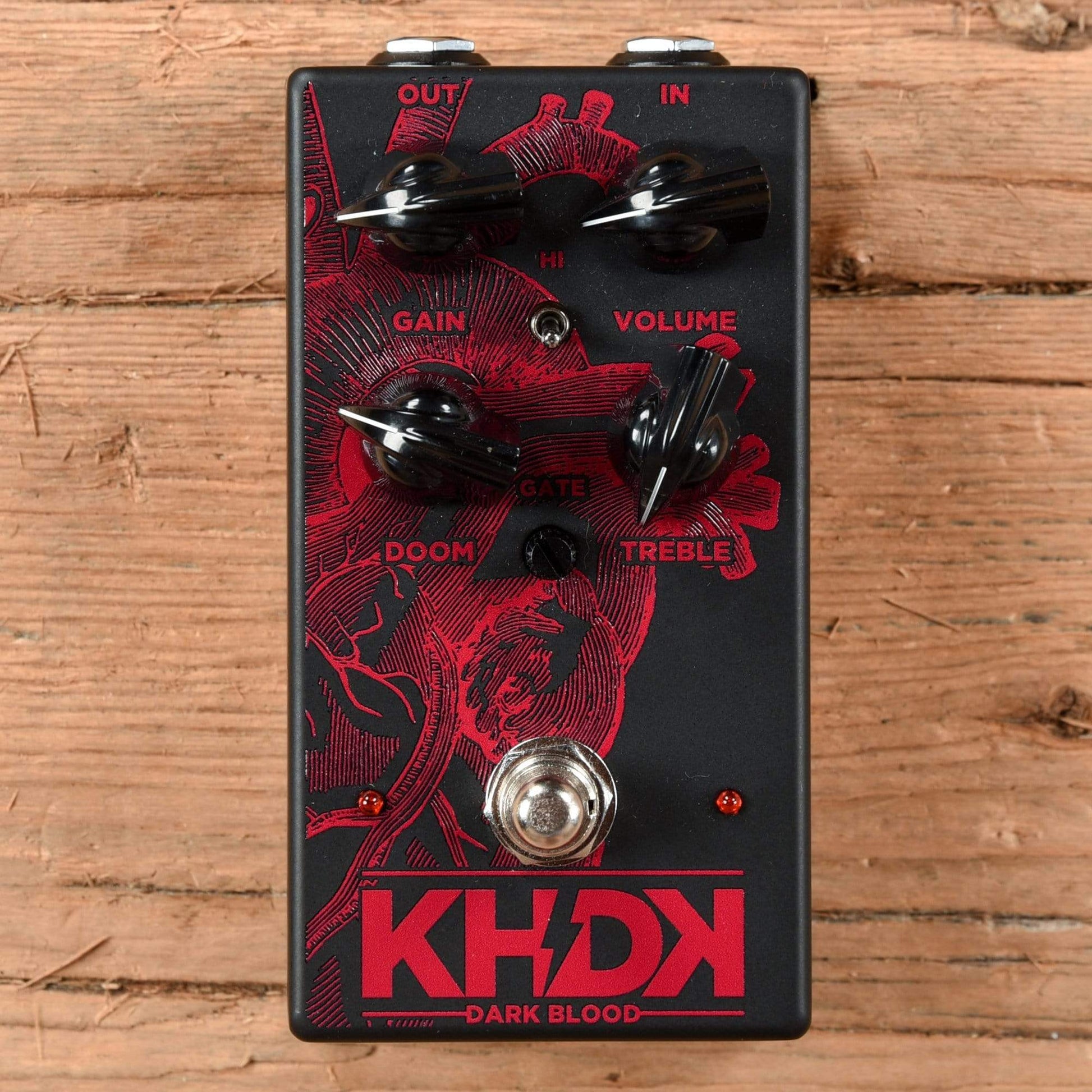 KDHK Electronics Dark Blood Kirk Hammett Signature Distortion Pedal – Chicago Music Exchange