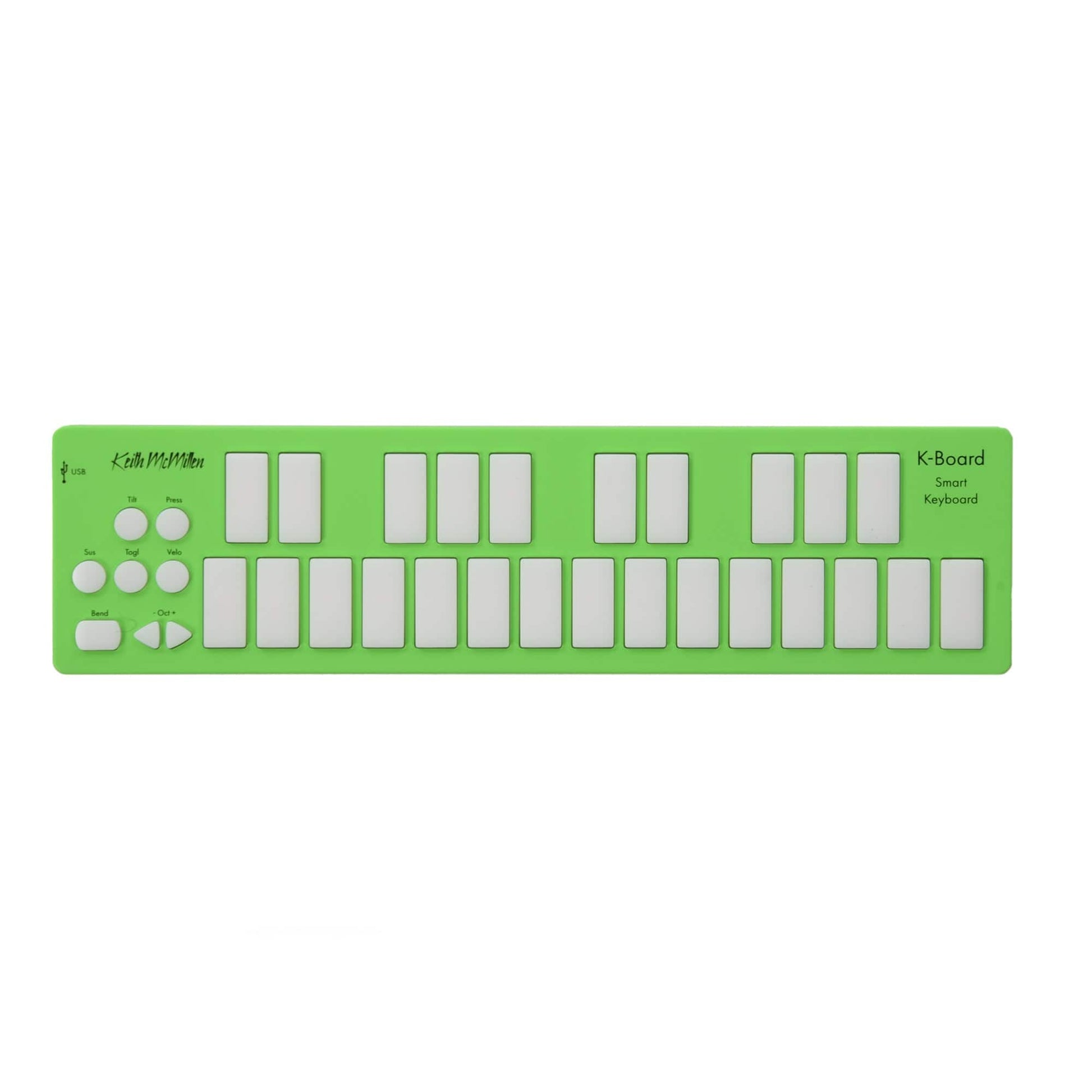 Keith McMillen K-Board USB MIDI Mini Keyboard Controller Lime Keyboards and Synths / Controllers