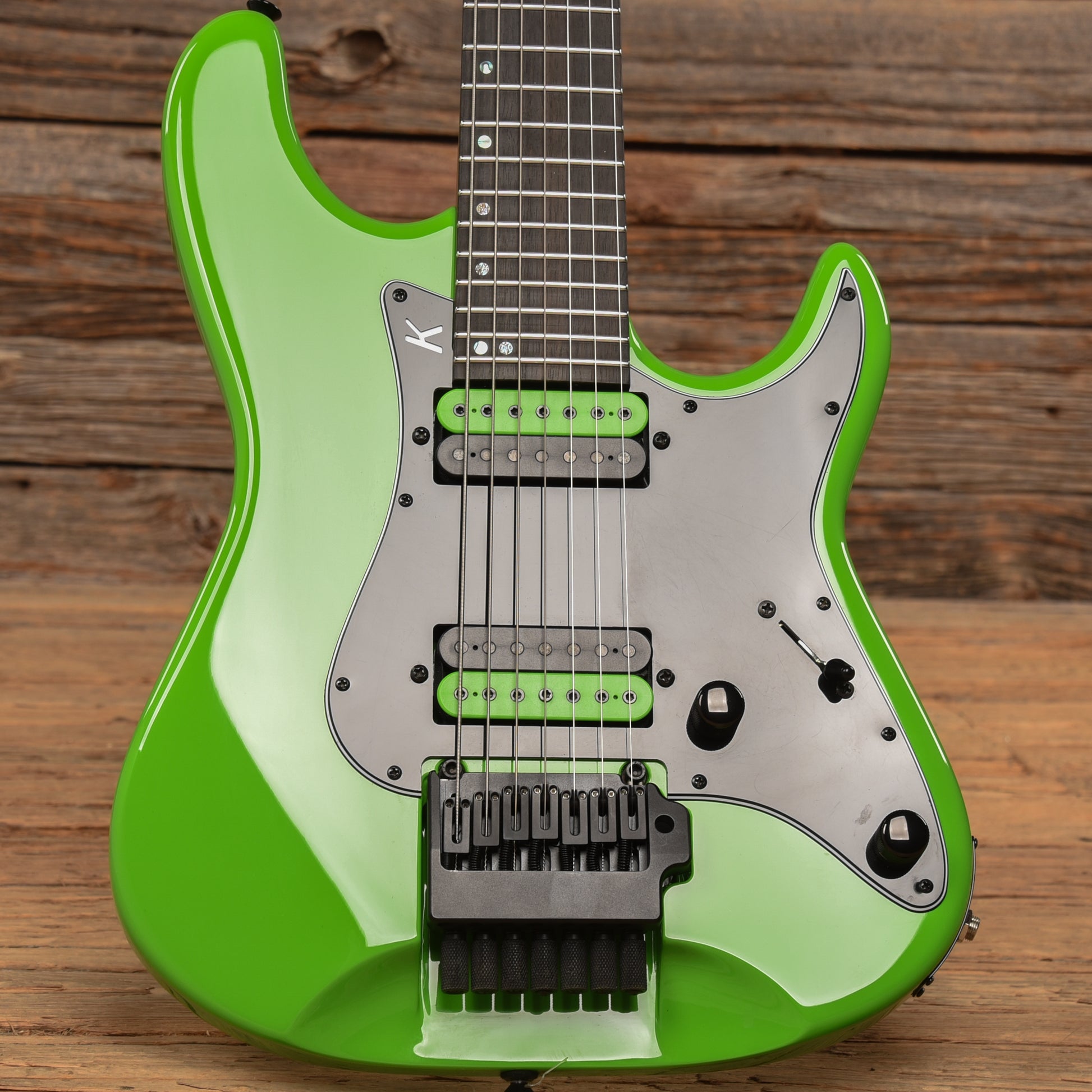 Kiesel Delos 7 Green Electric Guitars / Solid Body
