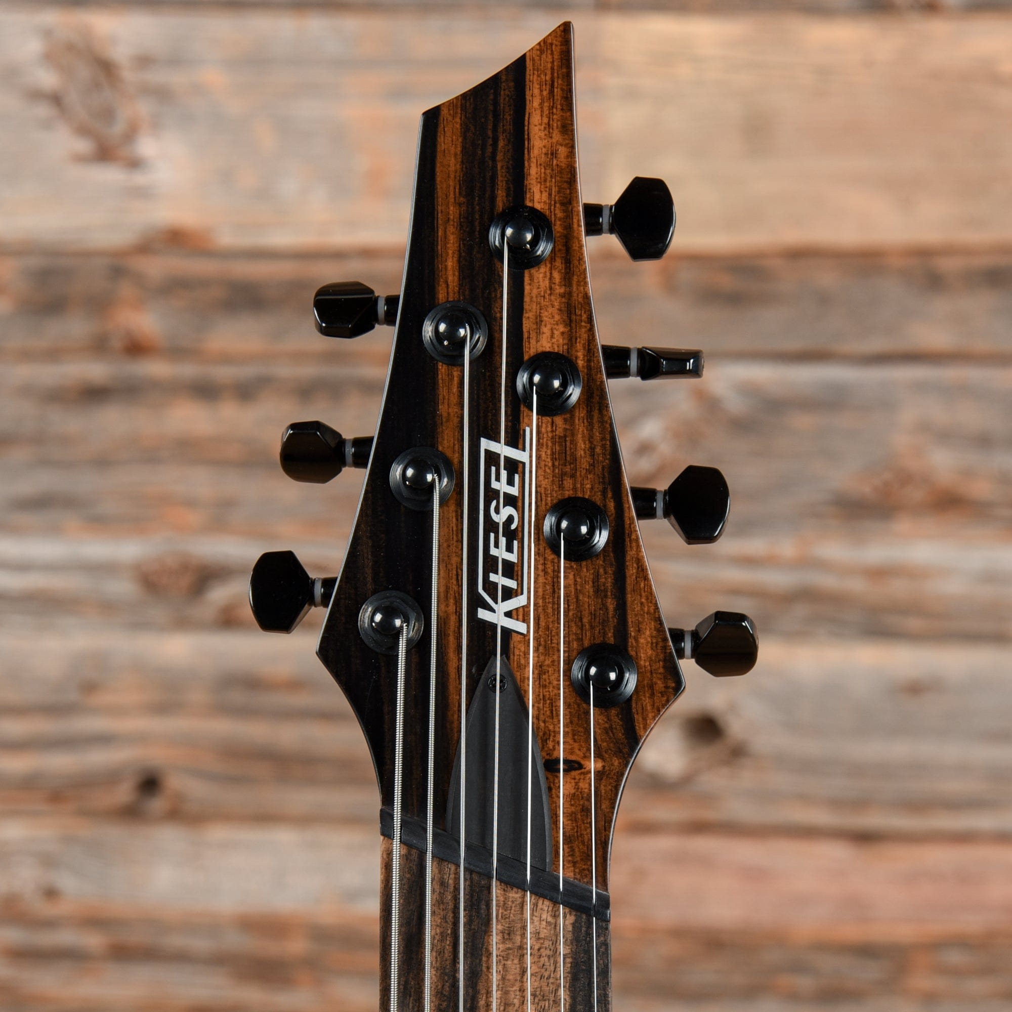 Kiesel 7 String Reverb Kiesel K-Series Multiscale 7-String Buckeye Burl – Chicago Music Exchange