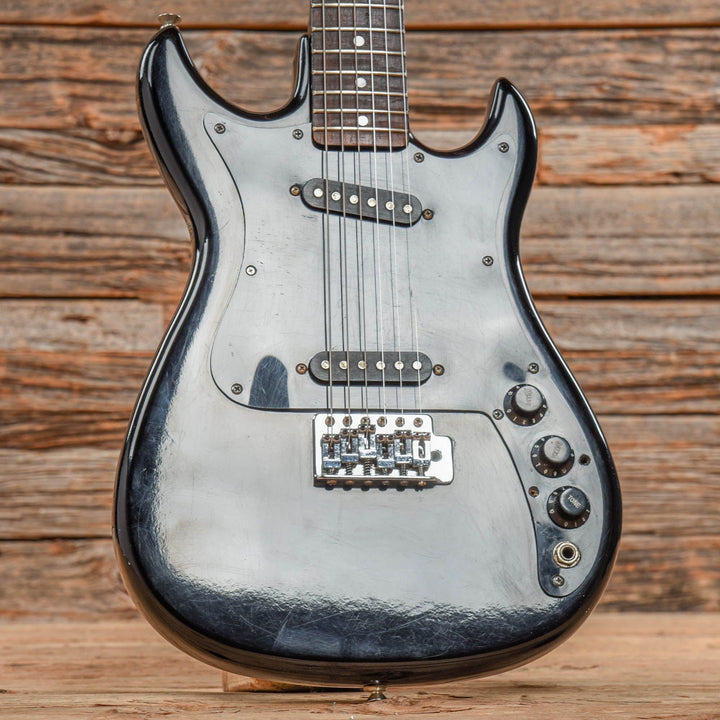 Kingston Electric Guitar Black 1970s Chicago Music Exchange