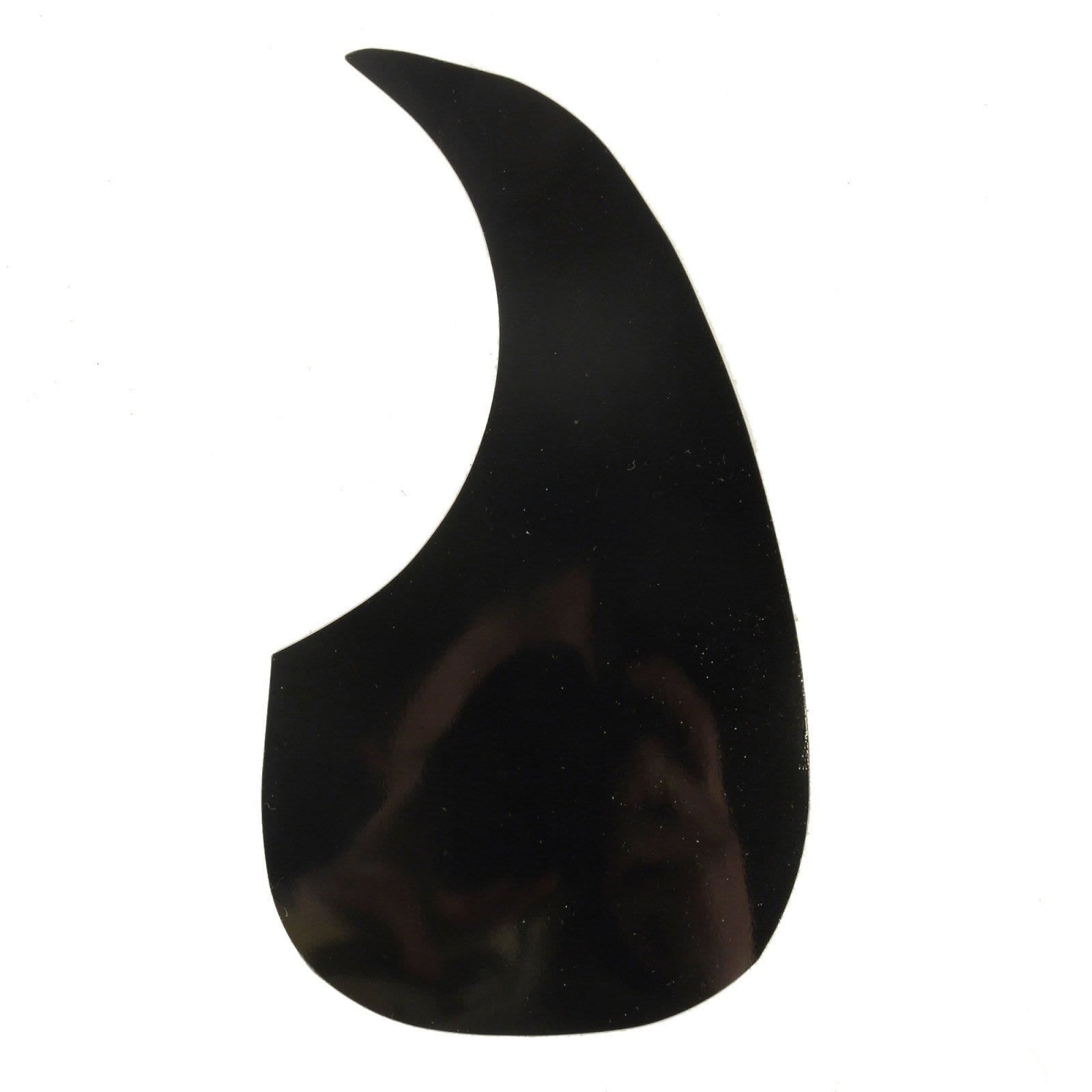 Kling-On SS-1P-B Static Cling 1-Piece Acoustic "Tear-Drop" Pickguard Black Parts / Pickguards