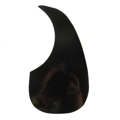 Kling-On SS-1P-B Static Cling 1-Piece Acoustic "Tear-Drop" Pickguard Black Parts / Pickguards