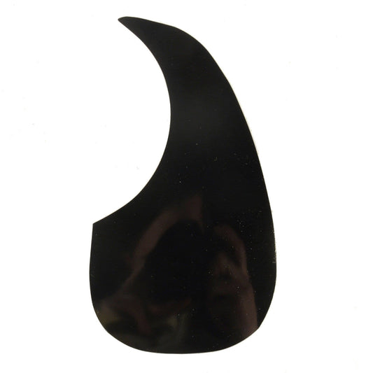 Kling-On SS-1P-B Static Cling 1-Piece Acoustic "Tear-Drop" Pickguard Black Parts / Pickguards