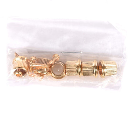 Kluson Explorer 6-In-Line Pearl Single Ring Button Gold Parts / Tuning Heads
