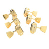 Kluson Traditional 3+3 Metal Keystone Button Double Line Tuners Gold Parts / Tuning Heads