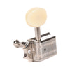 Kluson Traditional 3+3 Tuning Machines Oval White Plastic Button - Double Line Nickel Parts / Tuning Heads