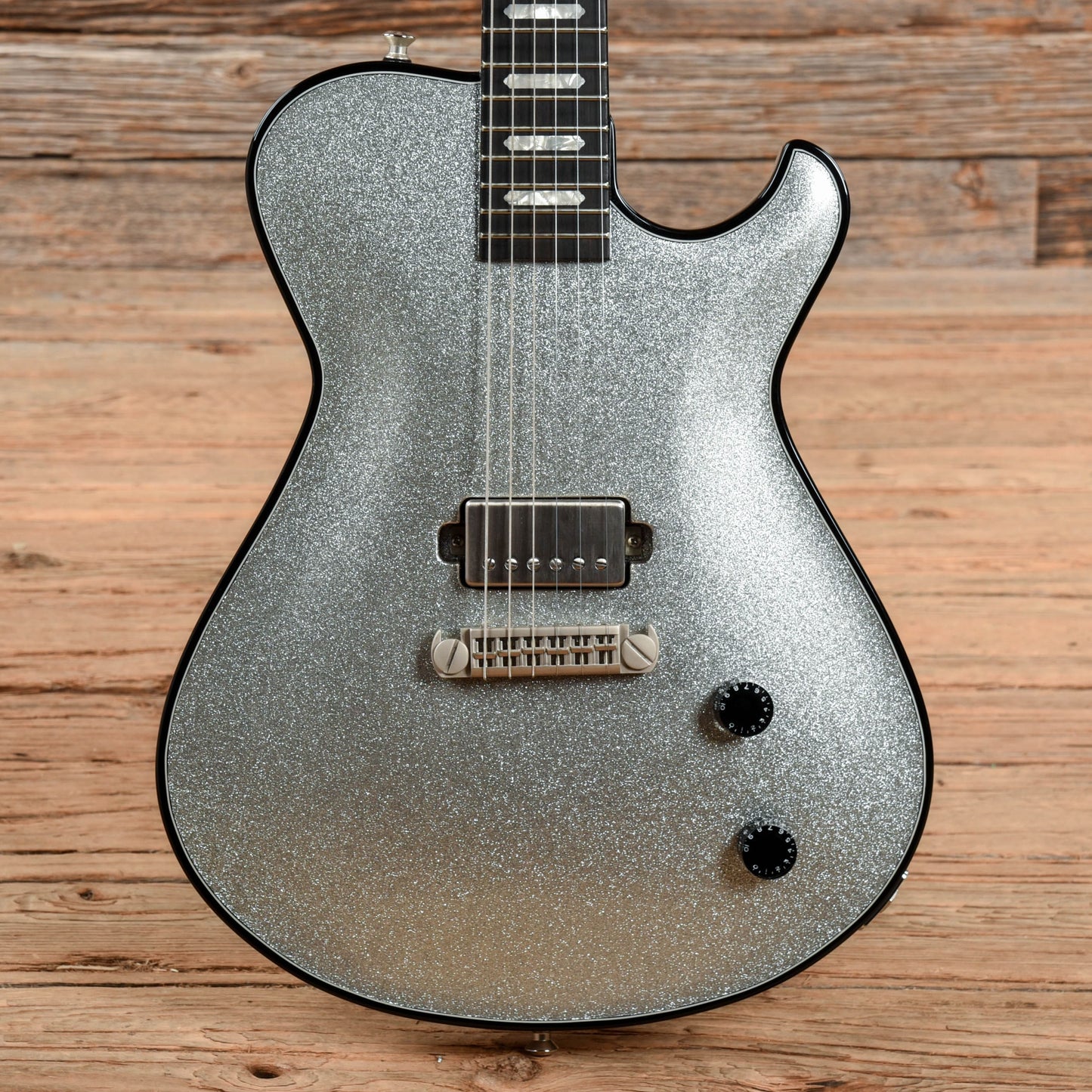 Knaggs Kenai Wraptail Silver Sparkle Electric Guitars / Solid Body