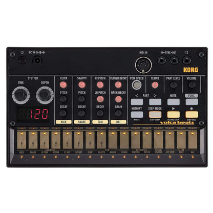 Korg Volca Beats Analogue Rhythm Machine Bundle w/ Korg 9V600MACPP 9v 600ma Power Supply Drums and Percussion / Drum Machines and Samplers