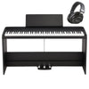 Korg B2SP 88-Key Digital Piano w/ Stand Black and PROformance Headphones Bundle Keyboards and Synths / Digital Pianos