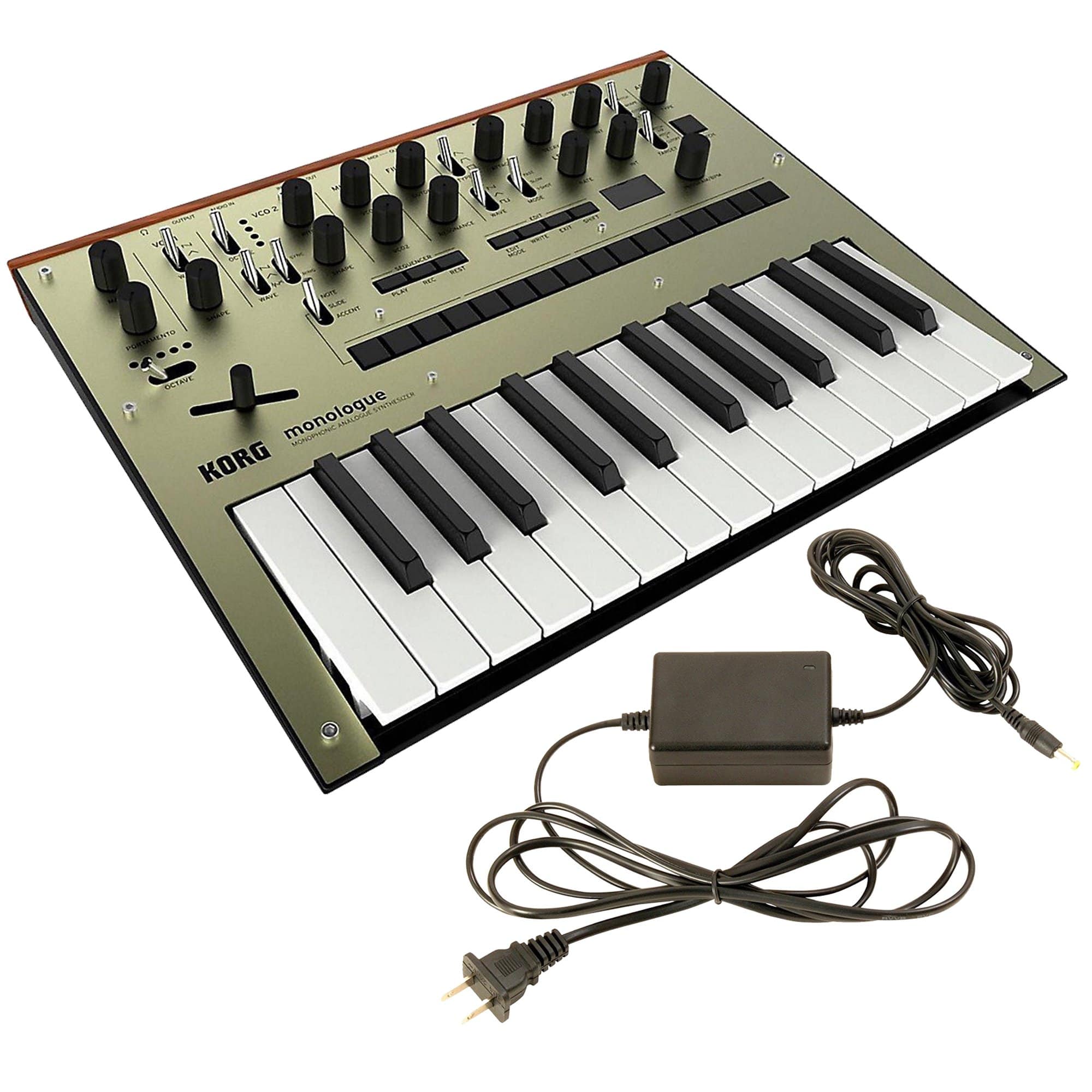 Korg Monologue Monophonic Analogue Synthesizer Gold Bundle w/FREE Power Supply Keyboards and Synths / Synths / Analog Synths