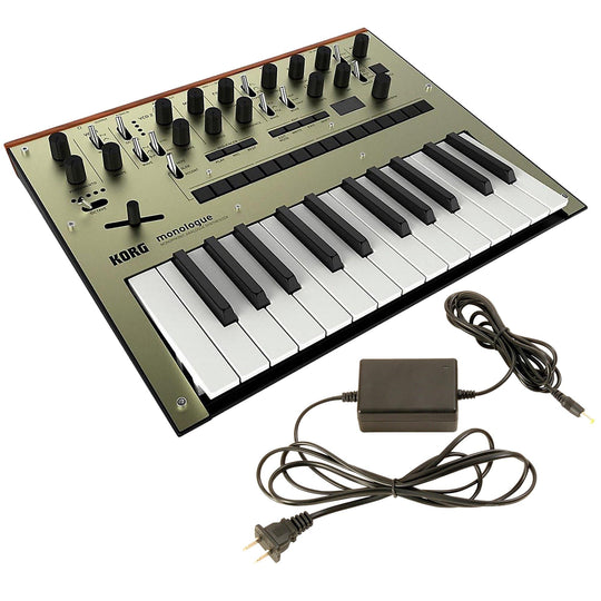 Korg Monologue Monophonic Analogue Synthesizer Gold Bundle w/FREE Power Supply Keyboards and Synths / Synths / Analog Synths