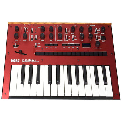 Korg Monologue Monophonic Analogue Synthesizer Red Bundle w/FREE Power Supply Keyboards and Synths / Synths / Analog Synths