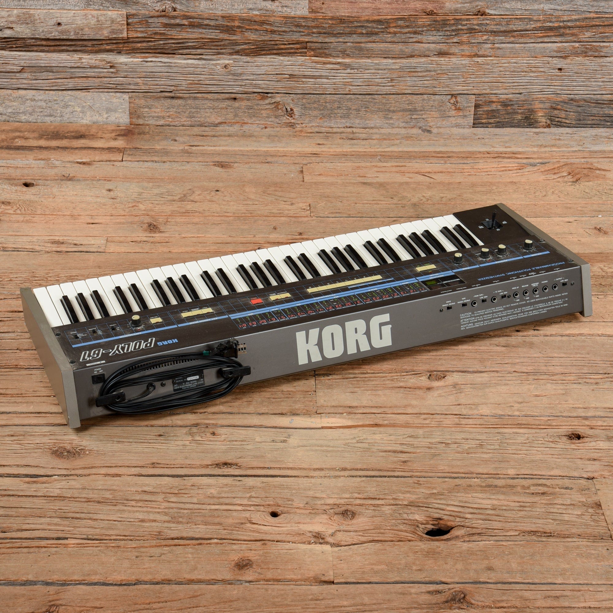 Korg Poly-61 Analogue Programmable Polyphonic Synthesizer 1984
