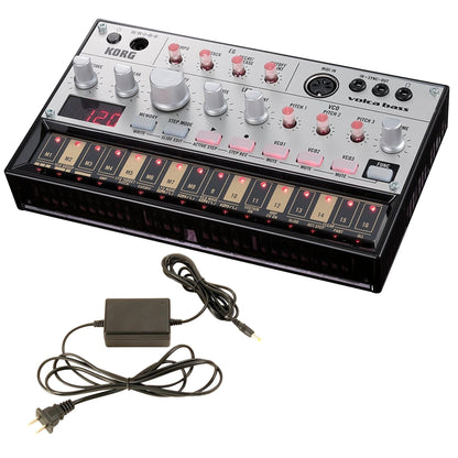 Korg Volca Bass Analogue Bass Machine Bundle w/ Korg 9V600MACPP 9v 600ma Power Supply Keyboards and Synths / Synths / Analog Synths