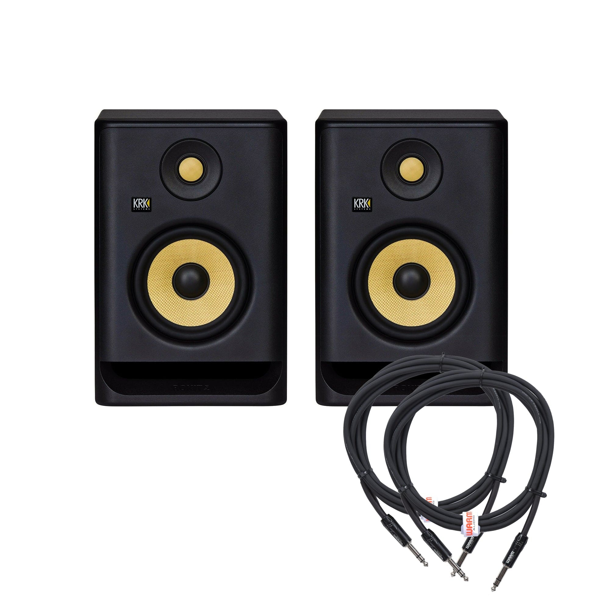 KRK Rokit 5 G4 5 Studio Monitor Black Pair and (2) TRS Cable Bundle –  Chicago Music Exchange