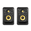 KRK V4 S4 4" Studio Monitor Black Pair Bundle Pro Audio / Speakers / Studio Monitors