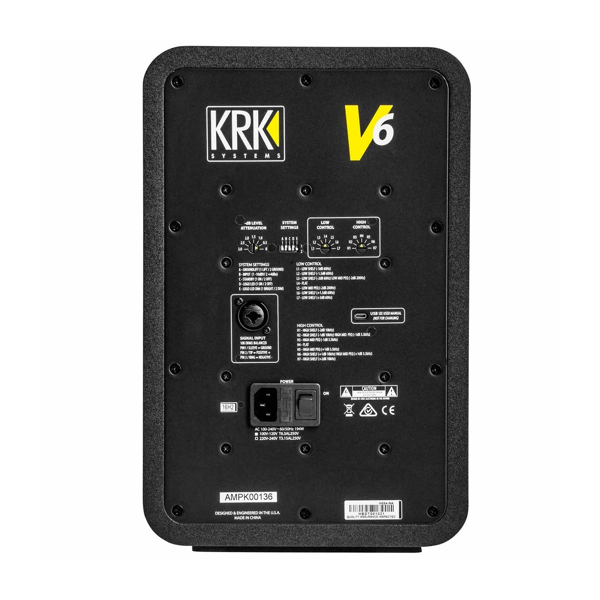 KRK V6 S4 6" Studio Monitor Black Pro Audio / Speakers / Studio Monitors