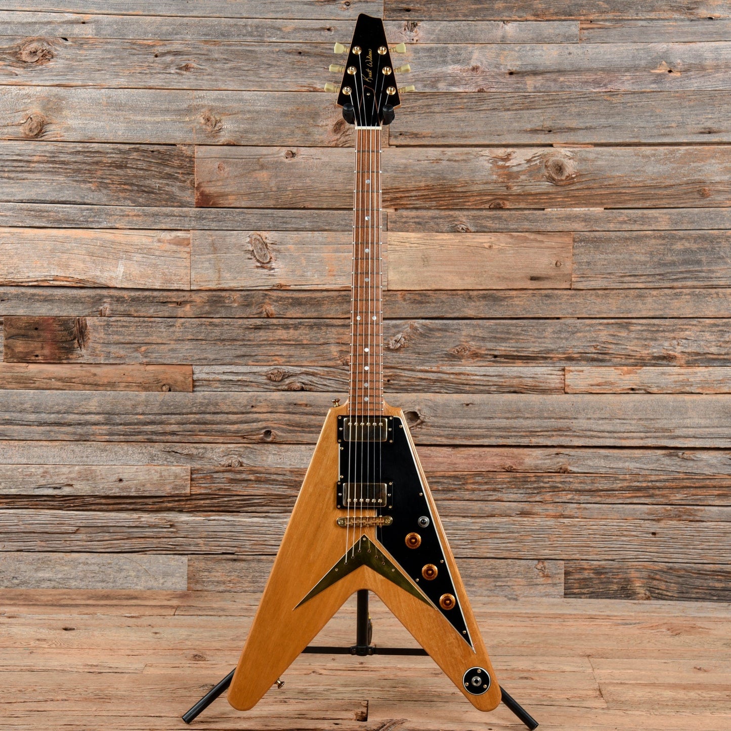 Kurt Wilson Korina Flying V Natural Electric Guitars / Solid Body