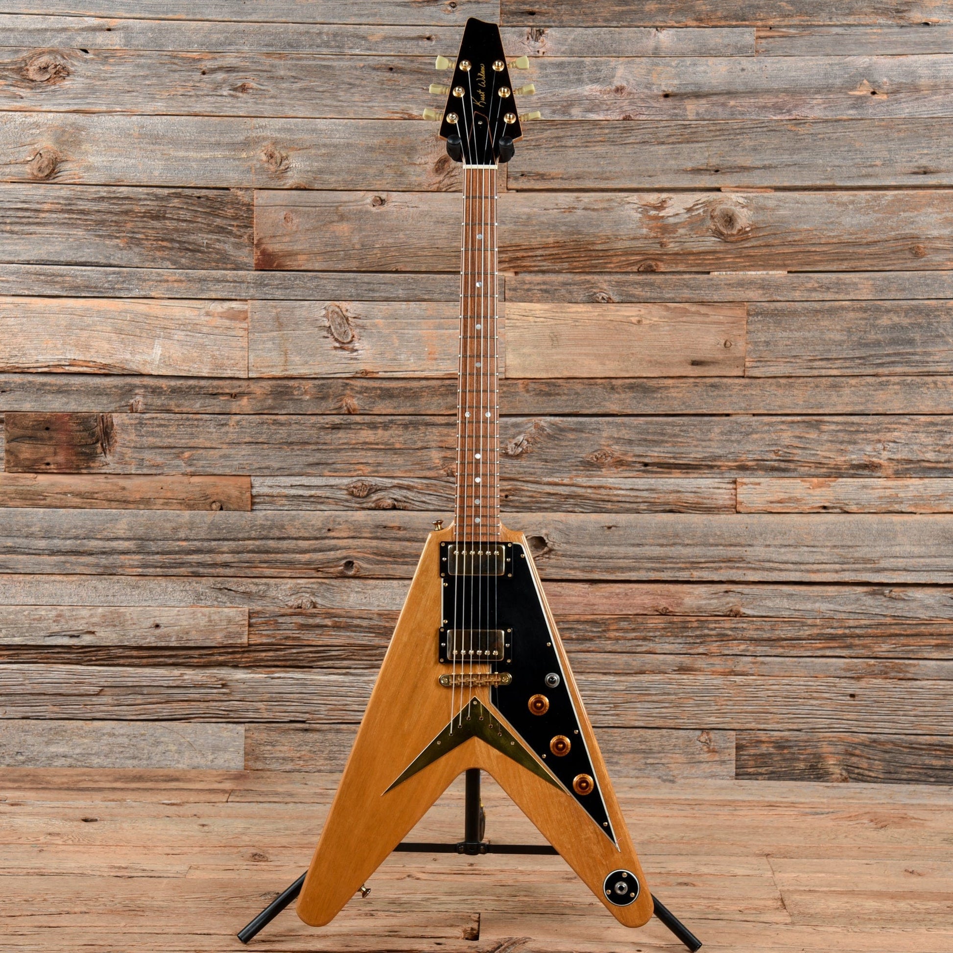 Kurt Wilson Korina Flying V Natural Electric Guitars / Solid Body