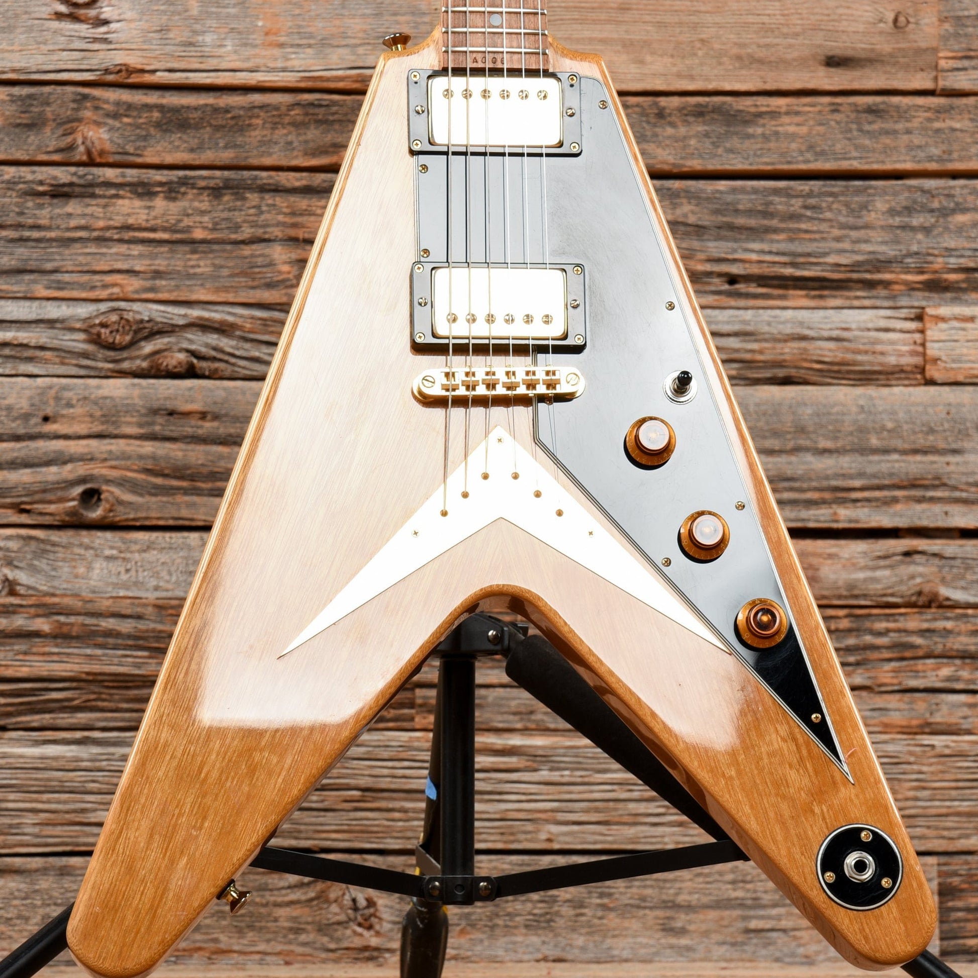 Kurt Wilson Korina Flying V Natural Electric Guitars / Solid Body