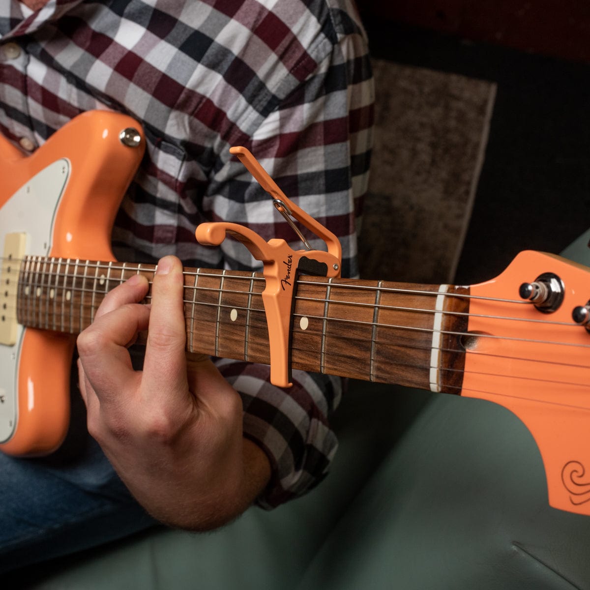 Fender x Kyser Quick-Change Capo Pacific Peach Accessories / Capos