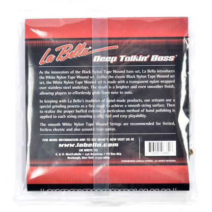 La Bella 760TS Deep Talkin Bass White Nylon Short Scale Tape Wound 60-115 Accessories / Strings / Bass Strings