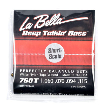 La Bella 760TS Deep Talkin Bass White Nylon Short Scale Tape Wound 60-115 Accessories / Strings / Bass Strings