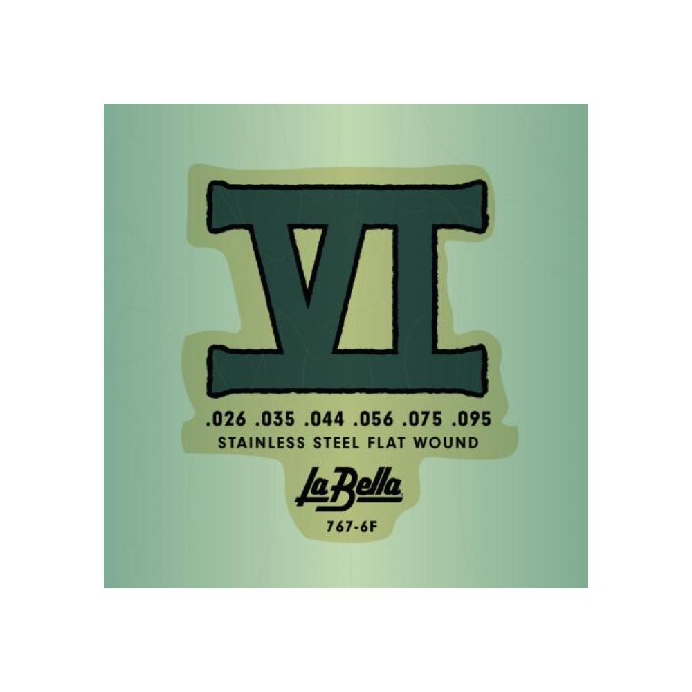 La Bella 767-6F Deep Talkin Bass Flat Wound Bass VI Strings 26-95 Accessories / Strings / Guitar Strings