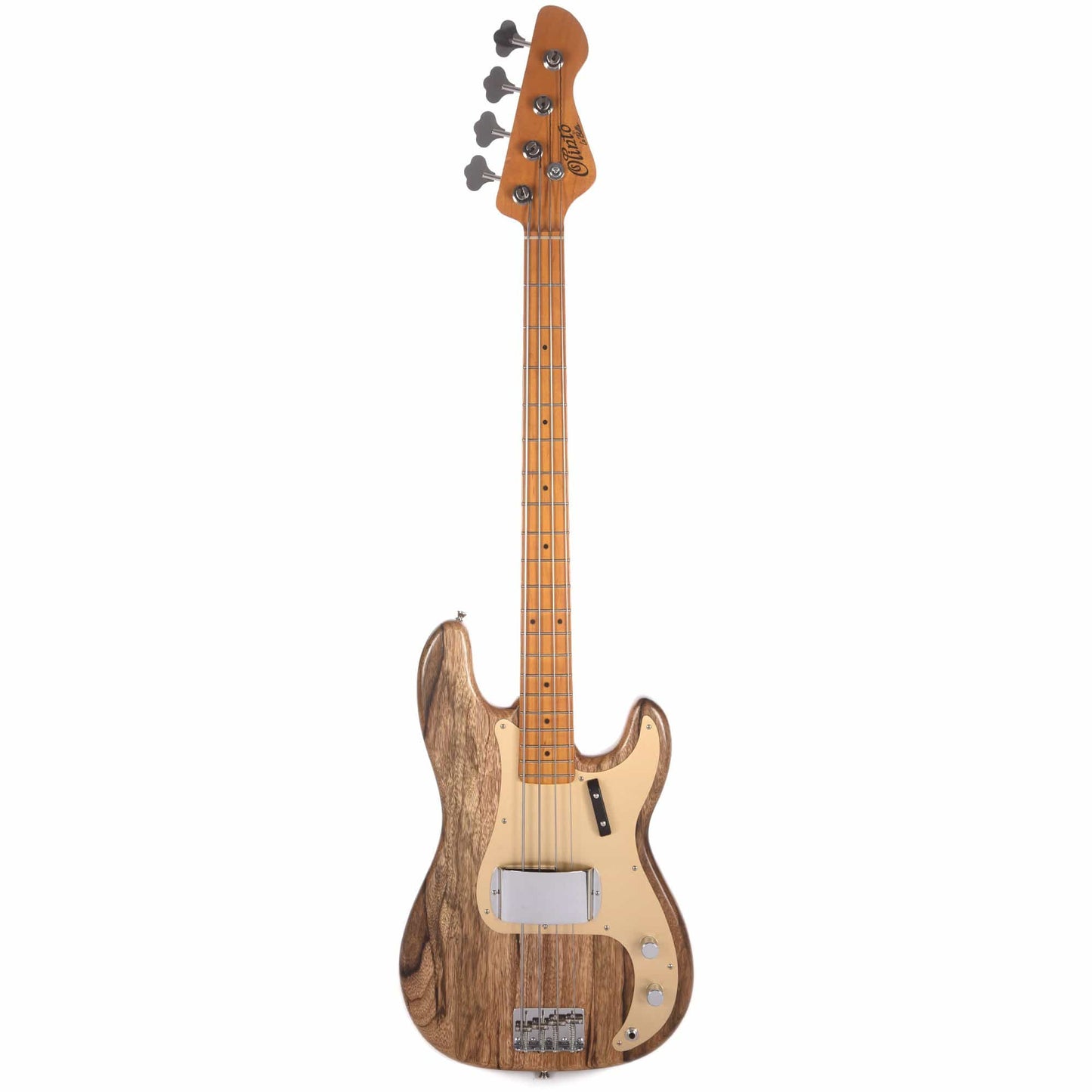 La Bella Olinto Black Limba Bass Transparent Matte w/Gold Anodized Pickguard Bass Guitars / 4-String