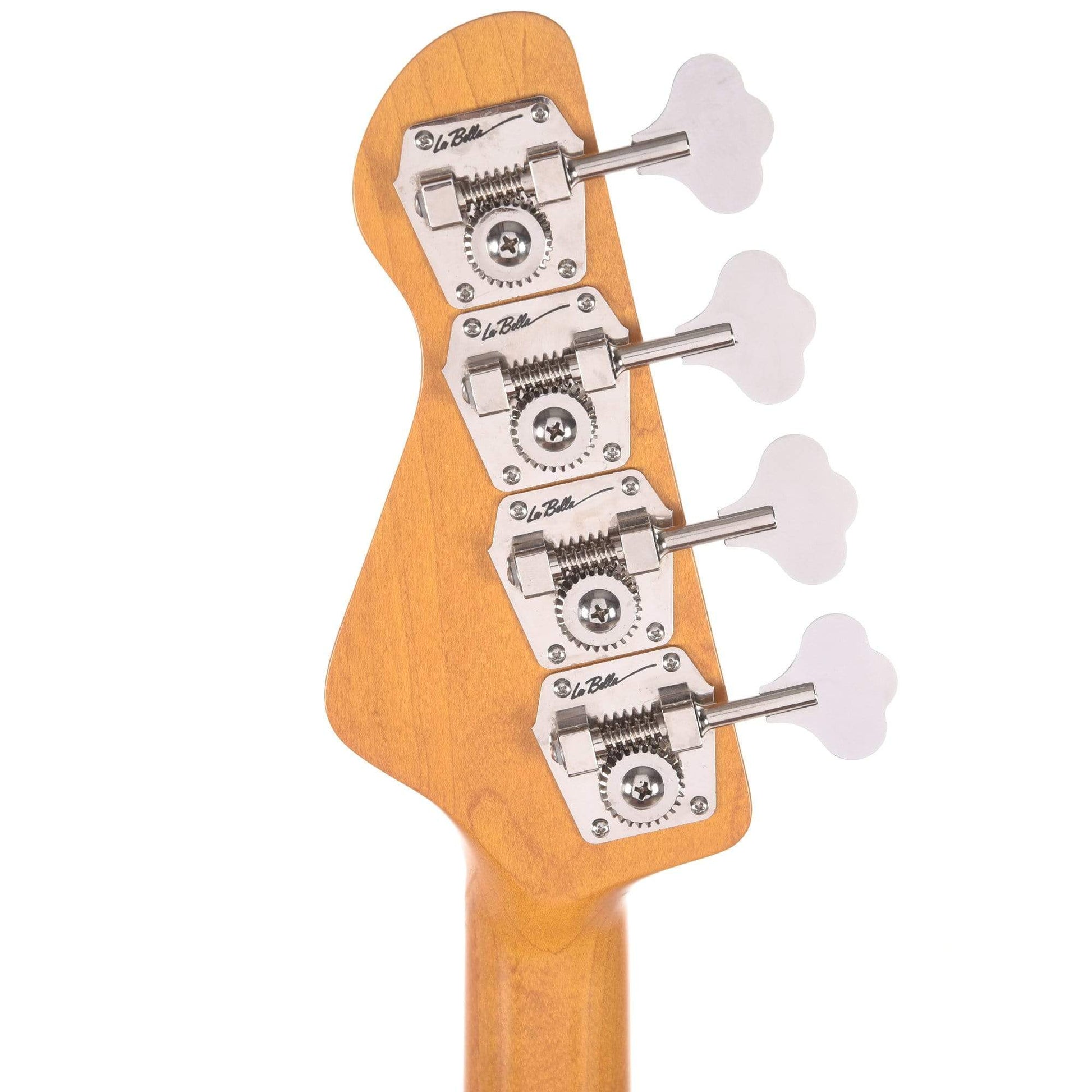 La Bella Olinto Black Limba Bass Transparent Matte w/Gold Anodized Pickguard Bass Guitars / 4-String