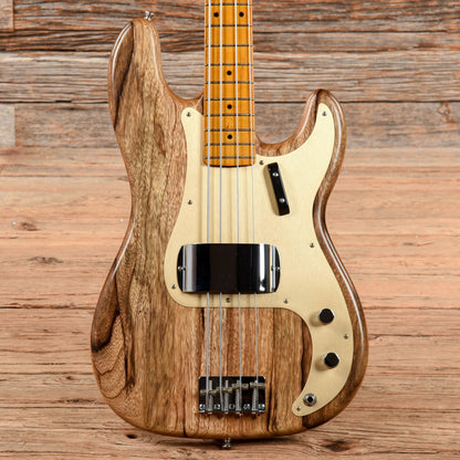 La Bella Olinto Black Limba Bass Transparent Matte w/Gold Anodized Pickguard Bass Guitars / 4-String