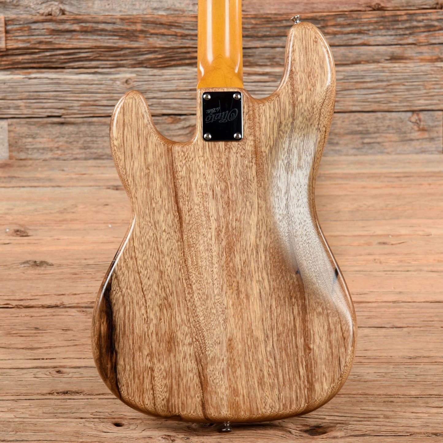 La Bella Olinto Black Limba Bass Transparent Matte w/Gold Anodized Pickguard Bass Guitars / 4-String