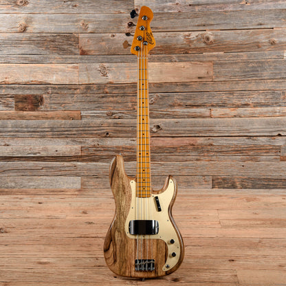 La Bella Olinto Black Limba Bass Transparent Matte w/Gold Anodized Pickguard Bass Guitars / 4-String