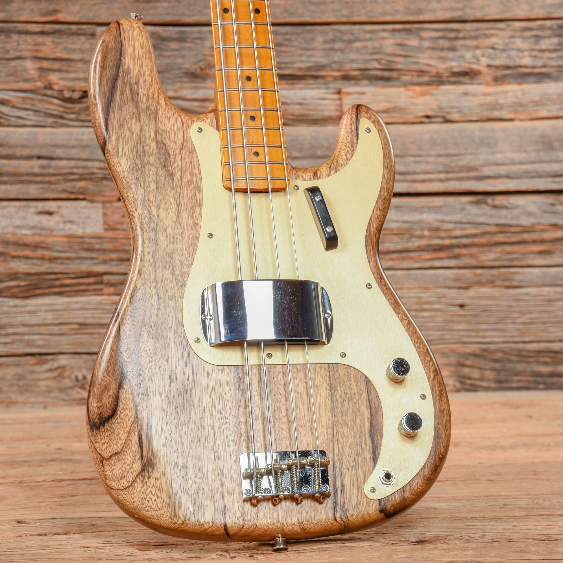 La Bella Olinto Black Limba Bass Transparent Matte w/Gold Anodized Pickguard Bass Guitars / 4-String