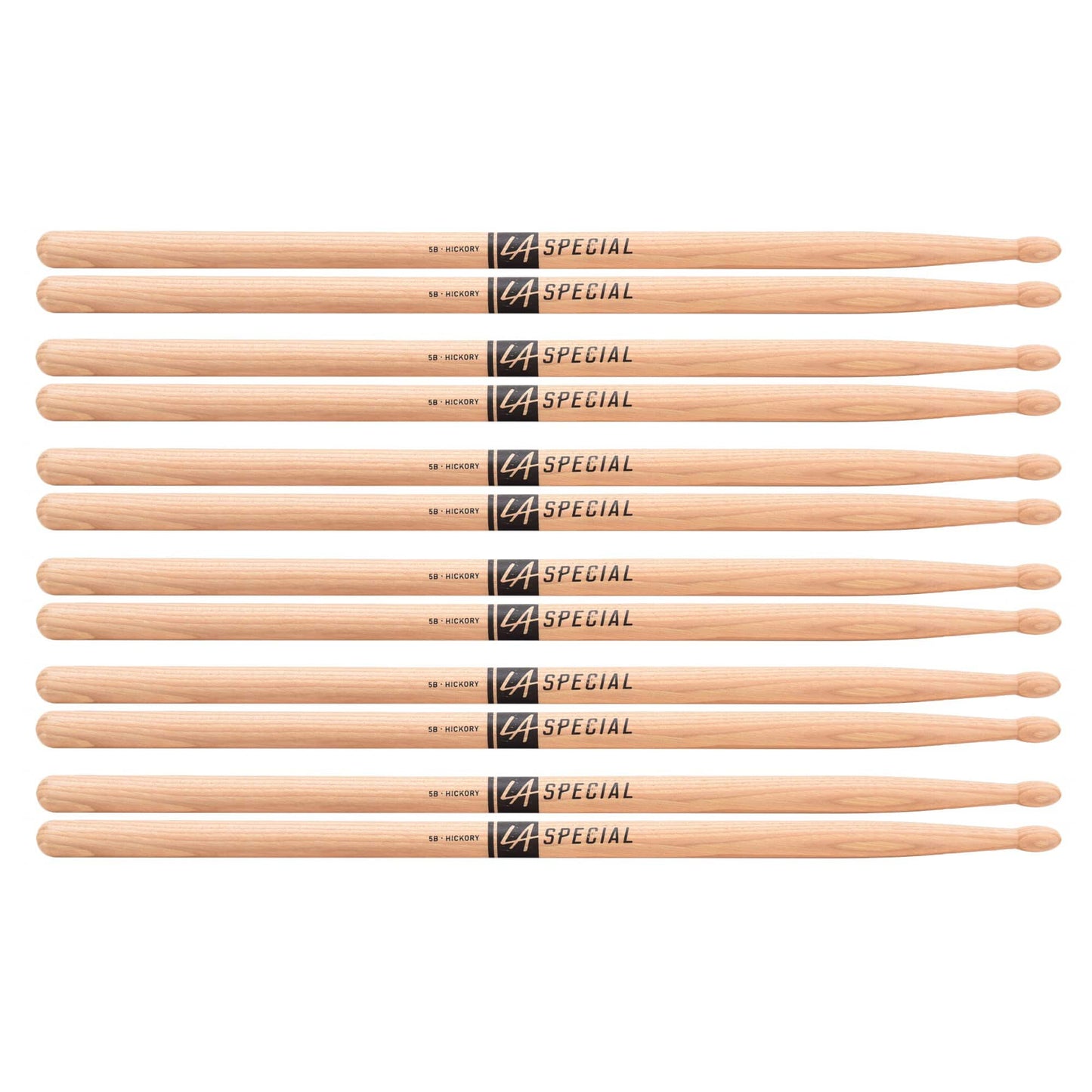 Promark LA Special 5B Wood Tip Drum Sticks (6 Pair Bundle) Drums and Percussion / Parts and Accessories / Drum Sticks and Mallets