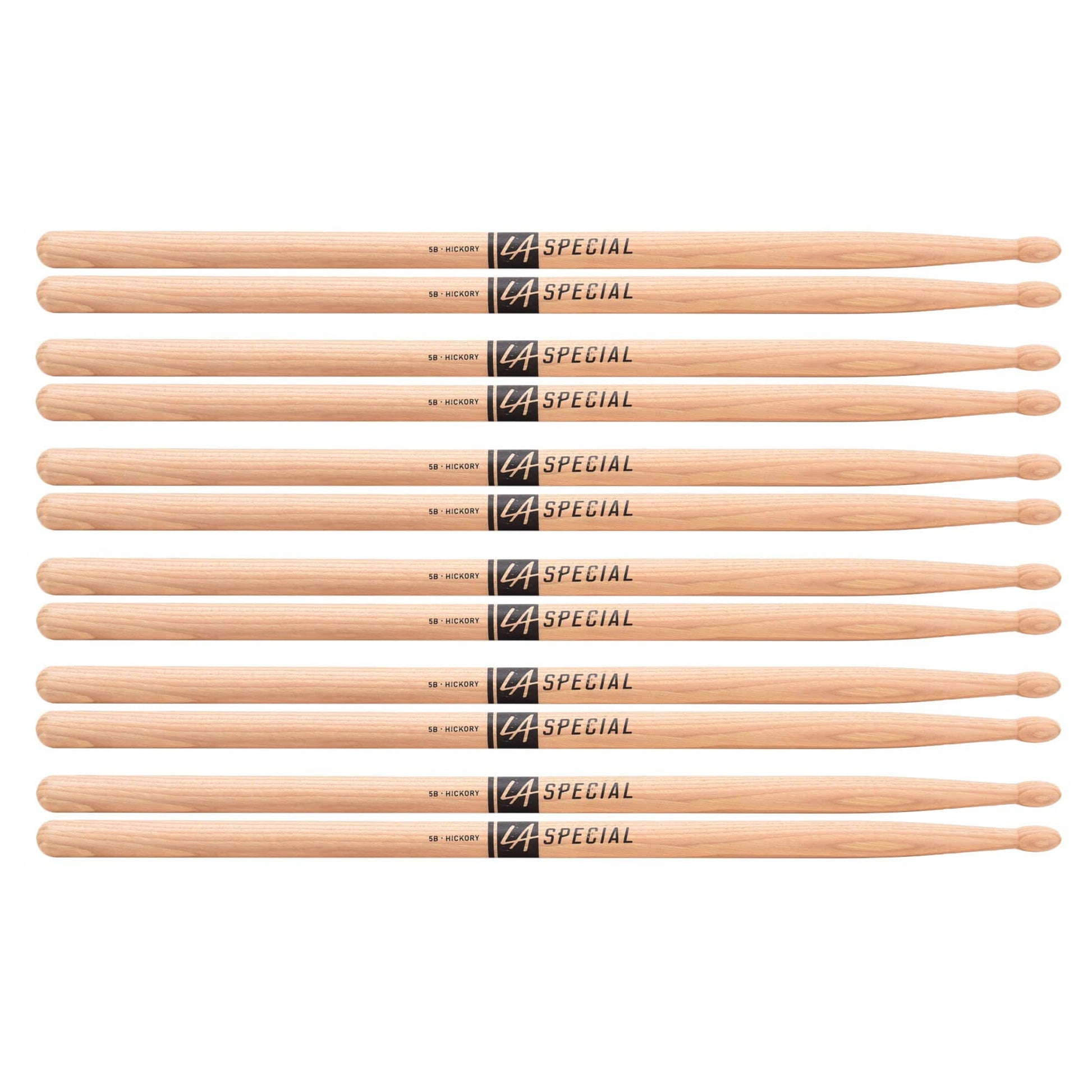 Promark LA Special 5B Wood Tip Drum Sticks (6 Pair Bundle) Drums and Percussion / Parts and Accessories / Drum Sticks and Mallets