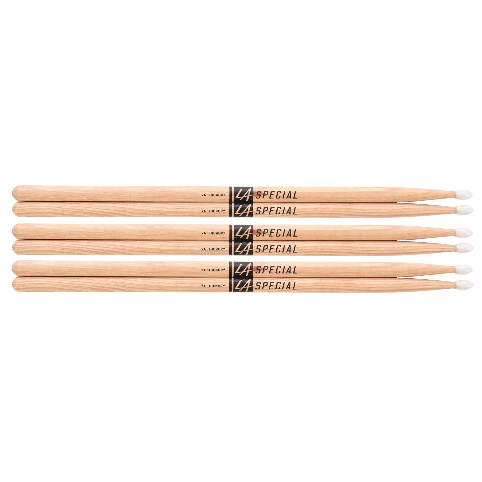 Promark LA Special 7A Nylon Tip Drum Sticks (3 Pair Bundle) Drums and Percussion / Parts and Accessories / Drum Sticks and Mallets