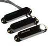 Lace Sensor Rainbow Pack - Emerald, RWRP Silver, Purple (3 pack S/S/S) - Black Cover Pickups Parts / Guitar Pickups