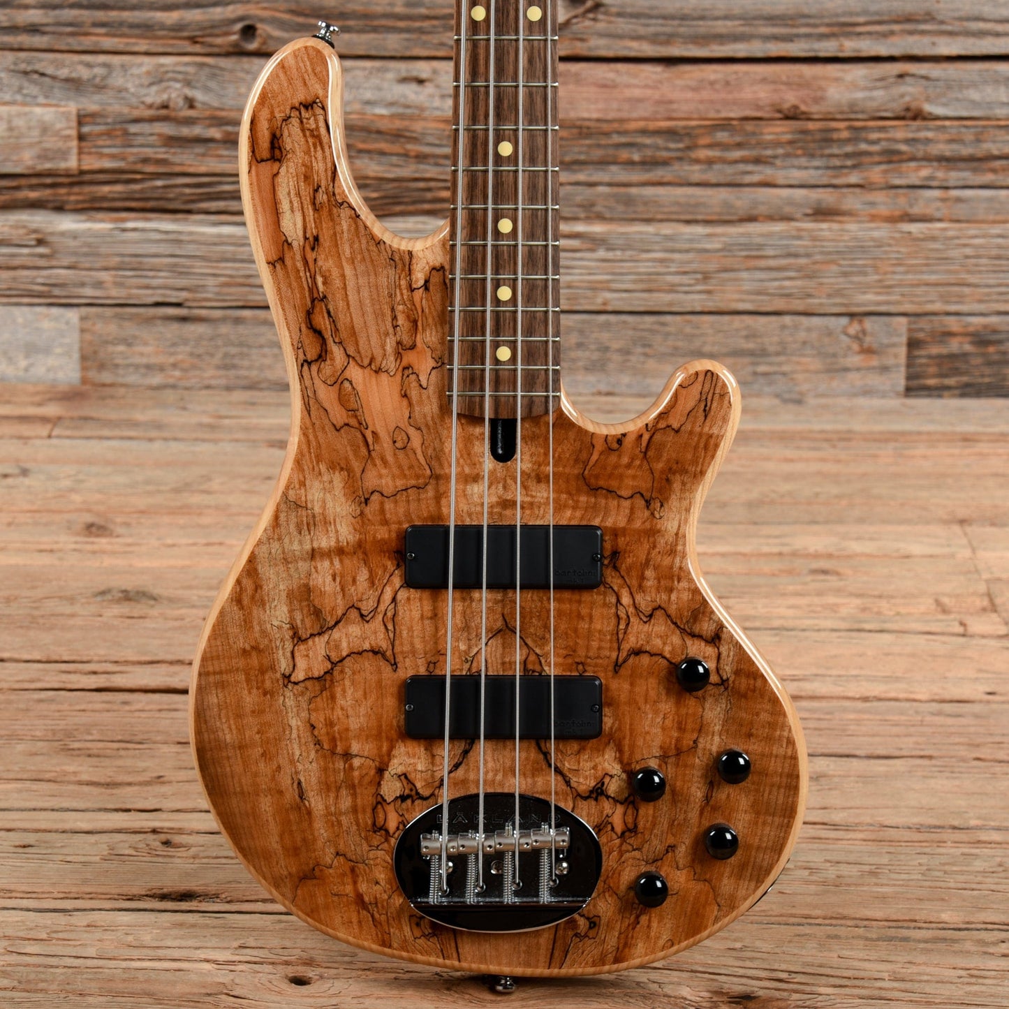 Lakland Skyline 44-01 Spalted Deluxe Natural Bass Guitars / 4-String