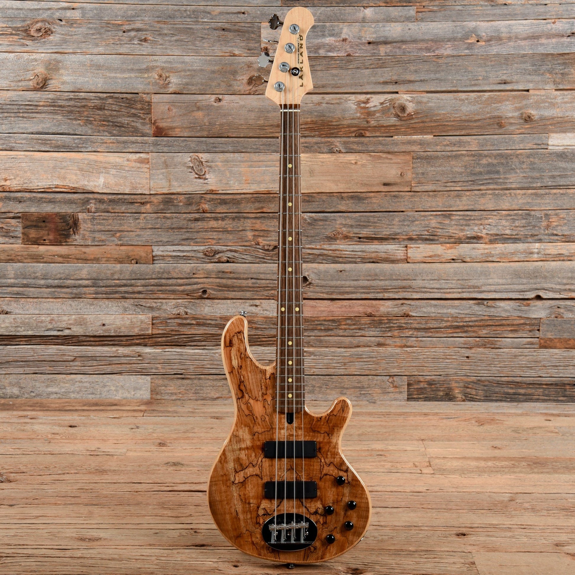 Lakland Skyline 44-01 Spalted Deluxe Natural Bass Guitars / 4-String