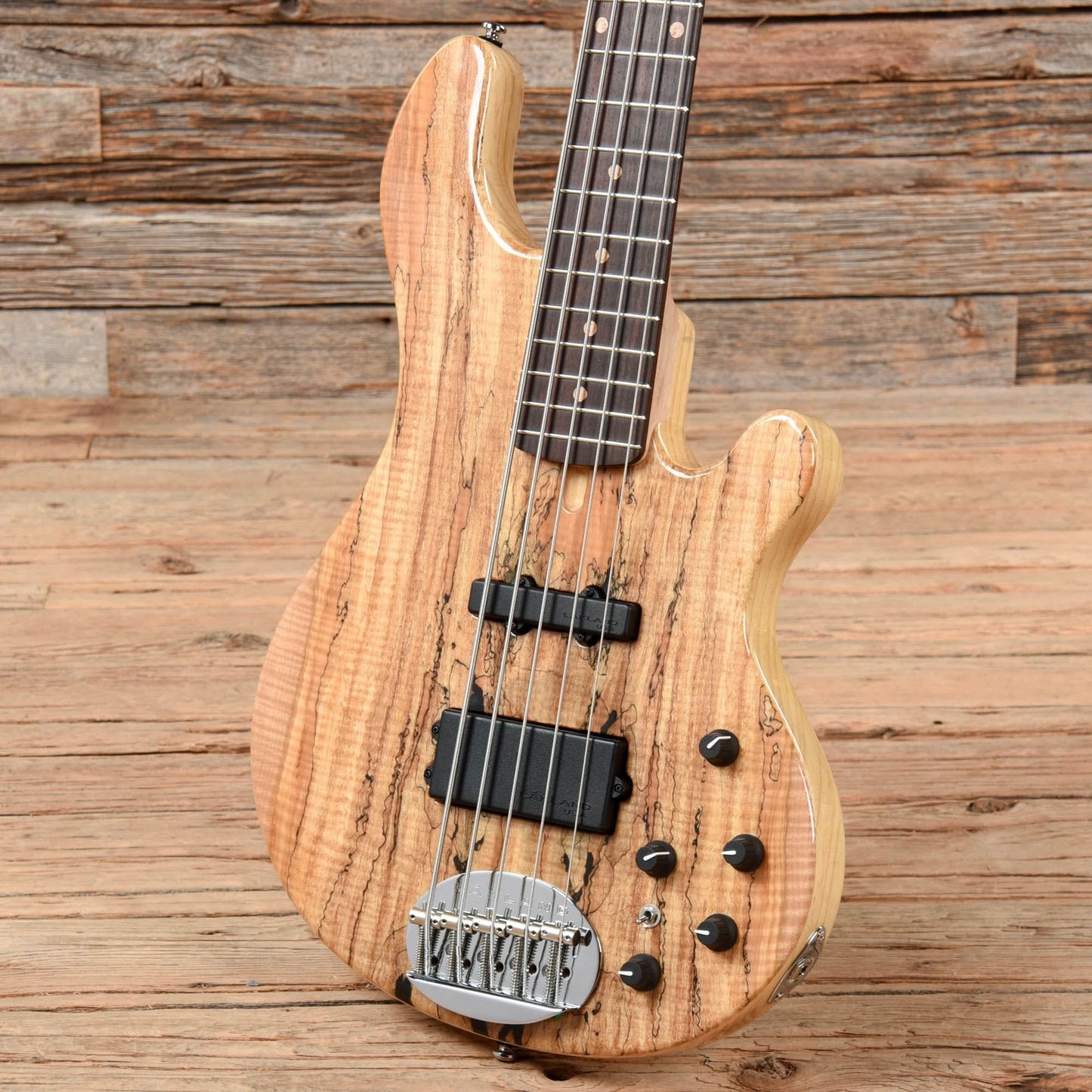 Lakland 5594 Deluxe Spalted Maple Top 5-String Bass Natural 2021 Bass Guitars / 5-String or More