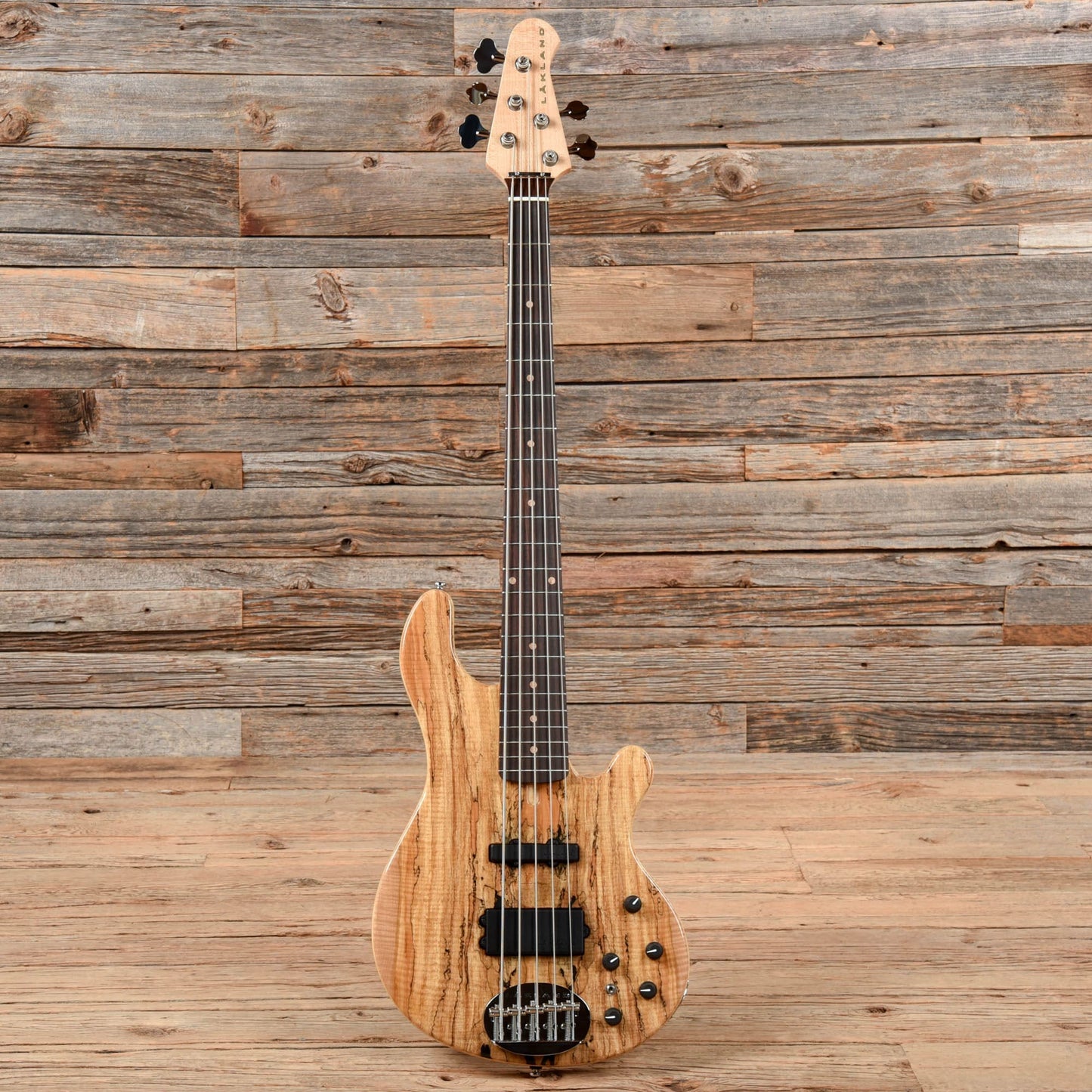 Lakland 5594 Deluxe Spalted Maple Top 5-String Bass Natural 2021 Bass Guitars / 5-String or More