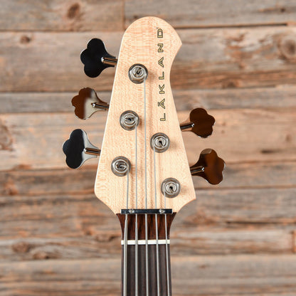 Lakland 5594 Deluxe Spalted Maple Top 5-String Bass Natural 2021 Bass Guitars / 5-String or More