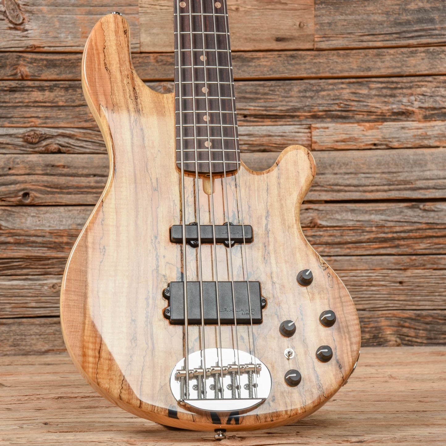 Lakland 5594 Deluxe Spalted Maple Top 5-String Bass Natural 2021 Bass Guitars / 5-String or More