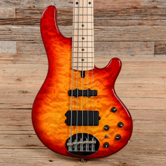 Lakland Skyline Deluxe 55-02 Cherry Sunburst 2015 Bass Guitars / 5-String or More