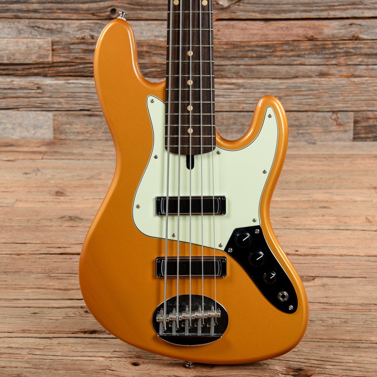 Lakland Skyline Series J-Sonic 5 Aztec Gold 2016 Bass Guitars / 5-String or More