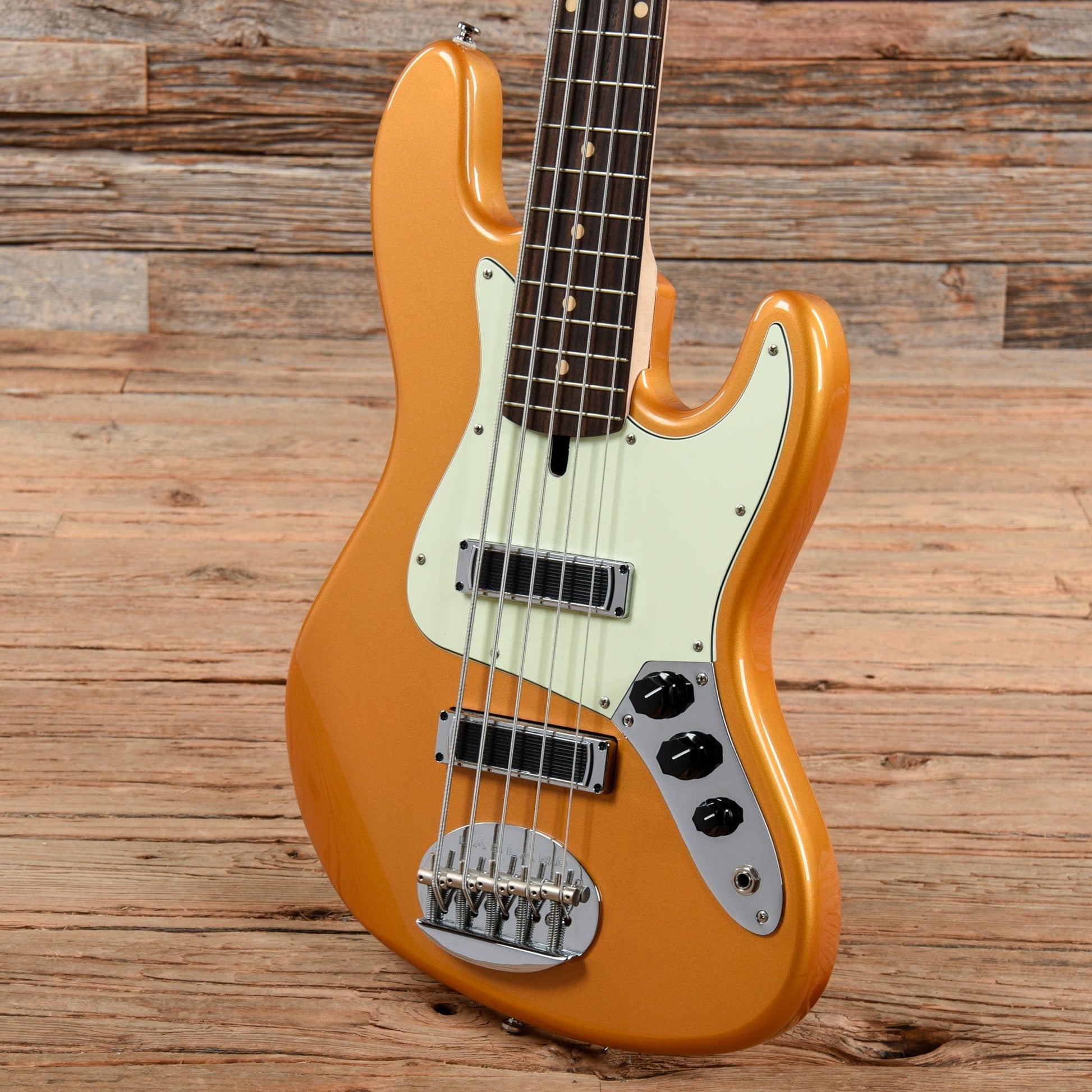 Lakland Skyline Series J-Sonic 5 Aztec Gold 2016 Bass Guitars / 5-String or More