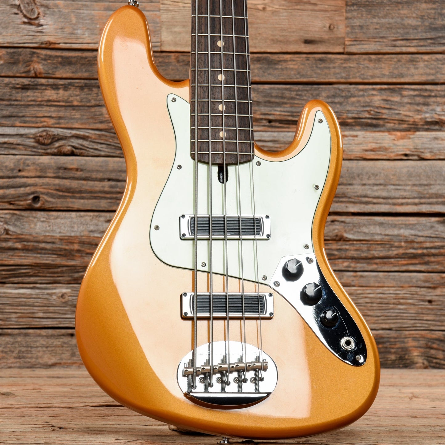 Lakland Skyline Series J-Sonic 5 Aztec Gold 2016 Bass Guitars / 5-String or More